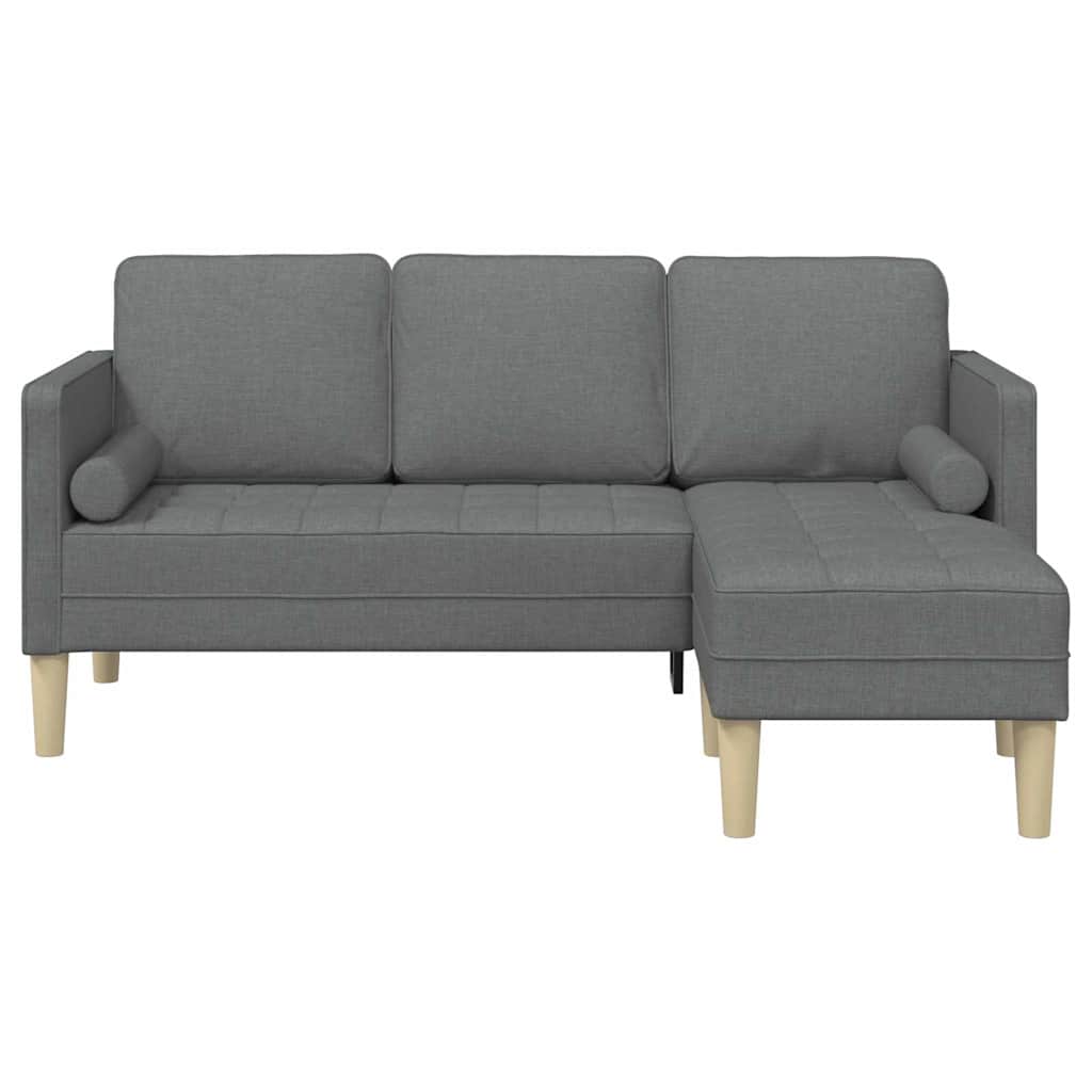 Sofa Set Dark Grey 173 x 131 x 67 cm Fabric